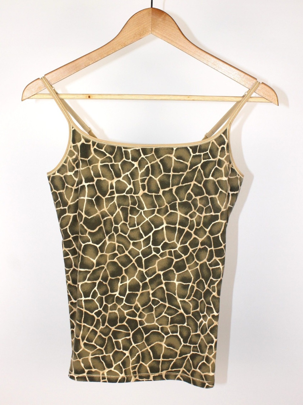 Victoria's Secret Olive and Tan Giraffe-Pattern Cami